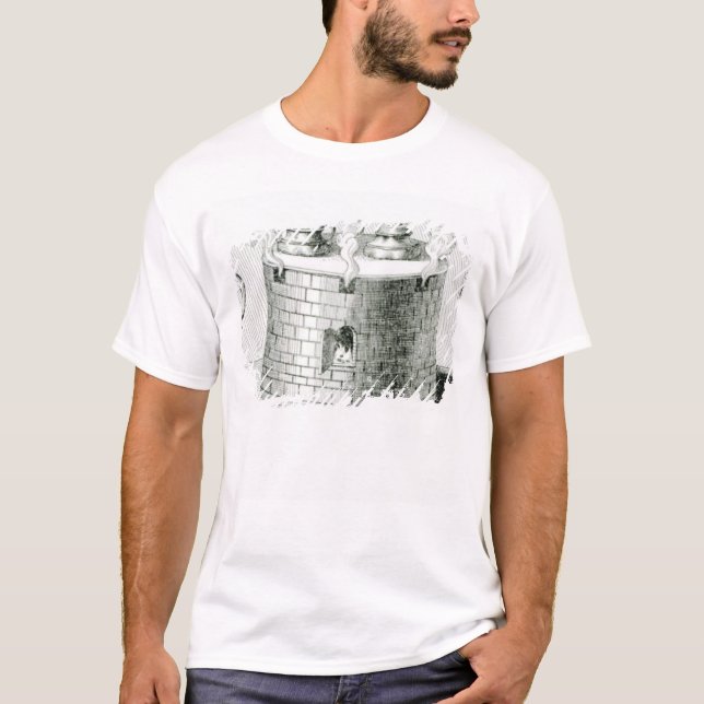 Devices for Keeping Water and Food Warm on T-Shirt (Front)