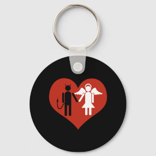 Devil and Angel in Love - Keychain