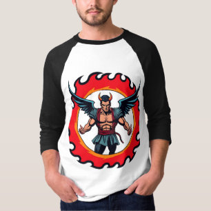Devil Angel Esports Logo – Fiery Conqueror Design T-Shirt