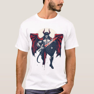 Devil Angel Warrior: Blood-Stained Glory" T-Shirt