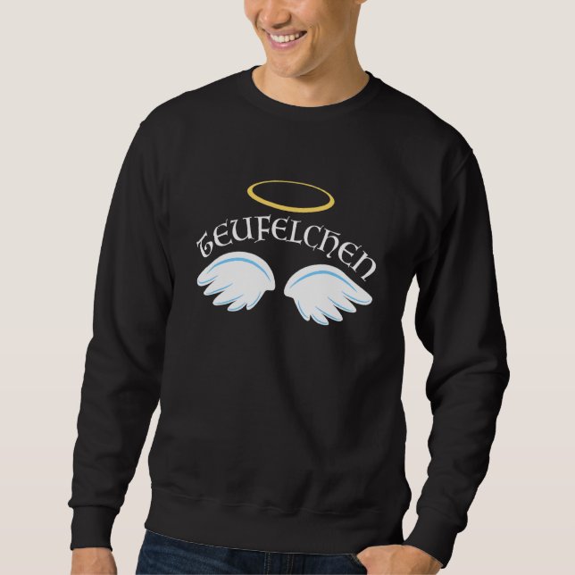 Devil As An Angel Devil Angel Costume Sweatshirt (Front)