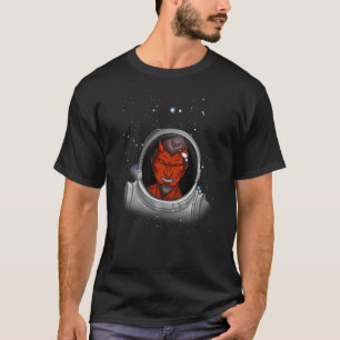 Devil Astronaut Occult Halloween Demon Astronaut D T-Shirt