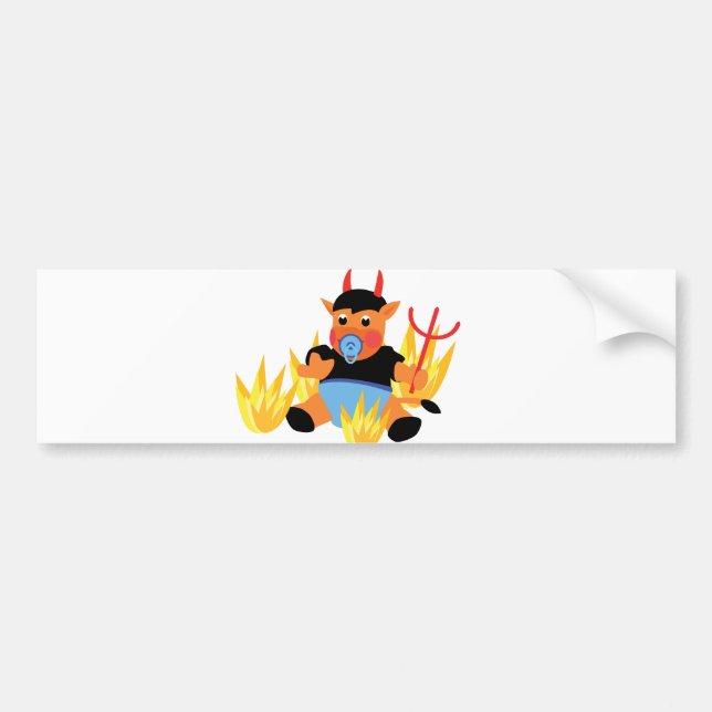 devil baby bumper sticker (Front)