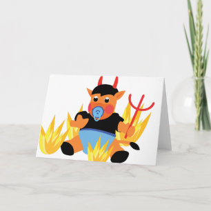 devil baby card