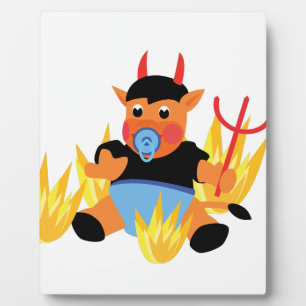 devil baby plaque