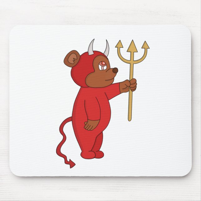 Devil Bear Mouse Mat (Front)
