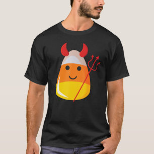 Devil Candy Corn Costume Halloween Puns Are So Cor T-Shirt
