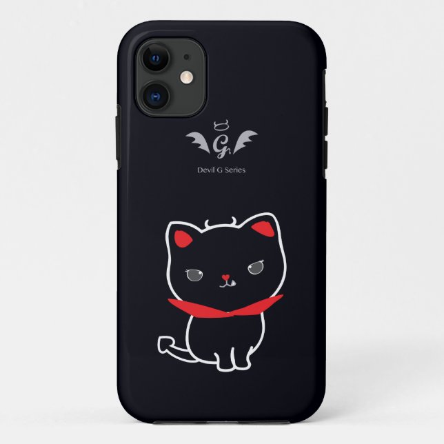 Devil Cat Nikolas Classic Case-Mate iPhone Case (Back)