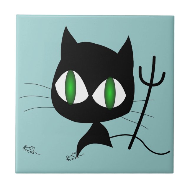 Devil Cat Tile (Front)