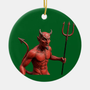 Devil Ceramic Tree Decoration