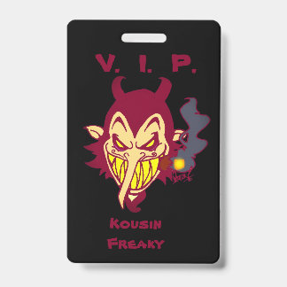 Devil Cigar Badge ID Badge