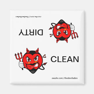 Devil Clean Dirty Dishwasher Magnet