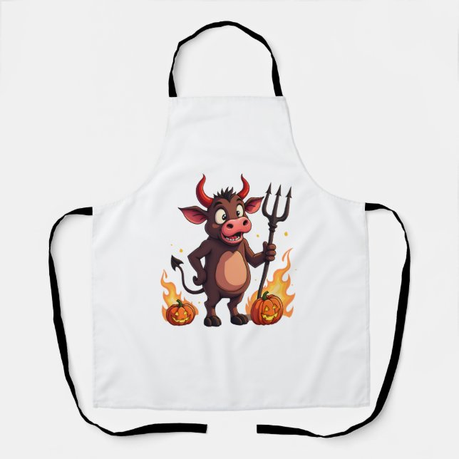 Devil Cow Mischief Apron (Front)