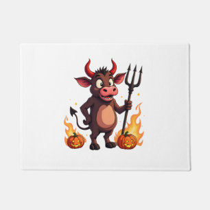 Devil Cow Mischief Doormat