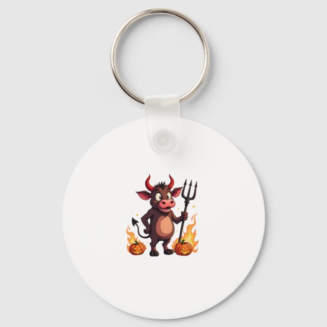 Devil Cow Mischief Key Ring (Front)