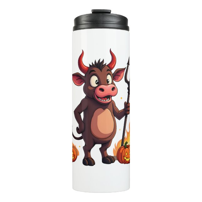 Devil Cow Mischief Thermal Tumbler (Front)