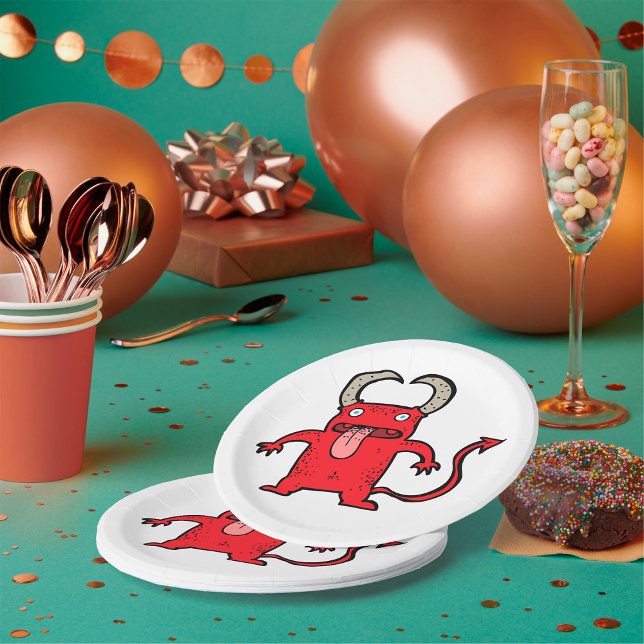 Devil Creature Paper Plate (Creator Uploaded)