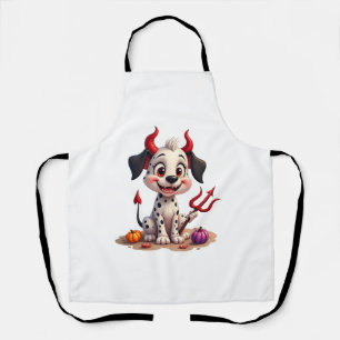Devil Dalmatian Mischief Apron