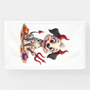 Devil Dalmatian Mischief Banner