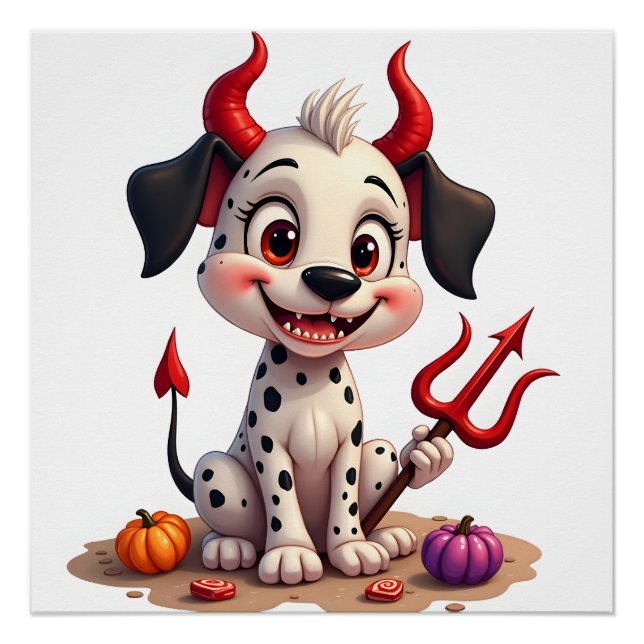 Devil Dalmatian Mischief Poster (Front)