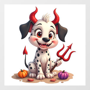 Devil Dalmatian Mischief Window Cling