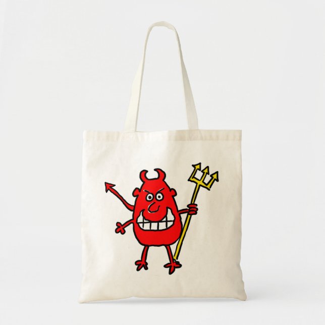 Devil Design Ladies Tote Bag (Front)