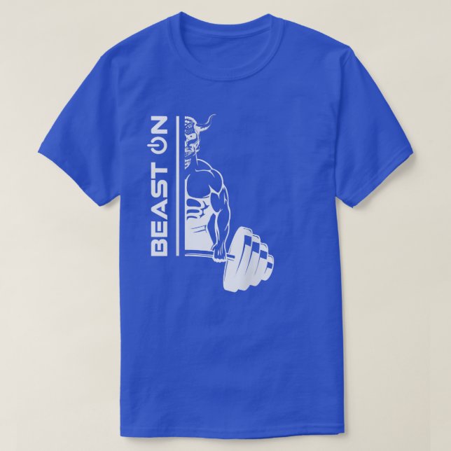 Devil Devil Fitness Beast On Gym Motivation Fitnes T-Shirt (Design Front)