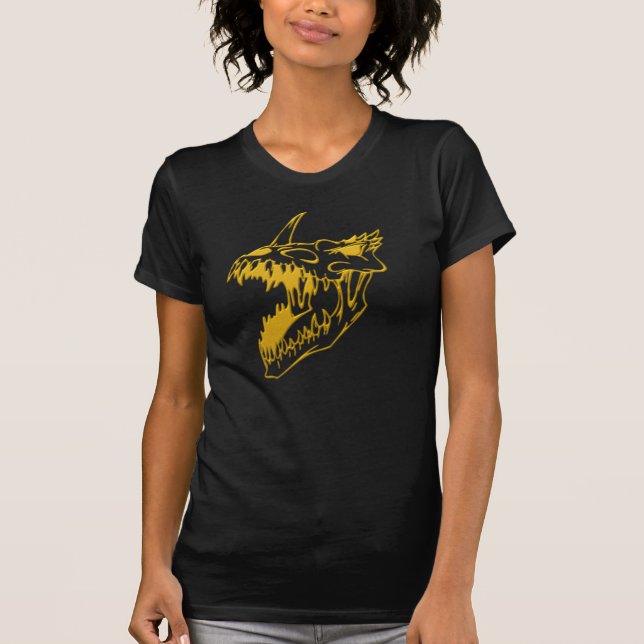 Devil dog Skull black shirt (Front)