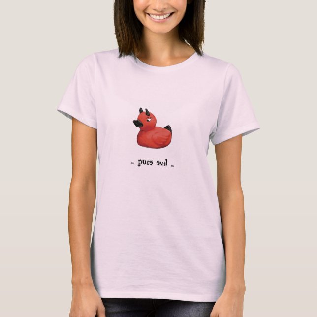 Devil Duck Pink Women's T-Shirt (Front)