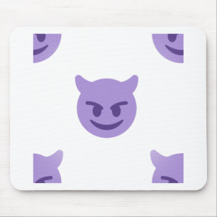 devil emoji mouse mat