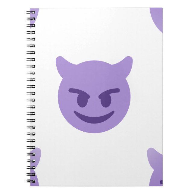 devil emoji notebook (Front)
