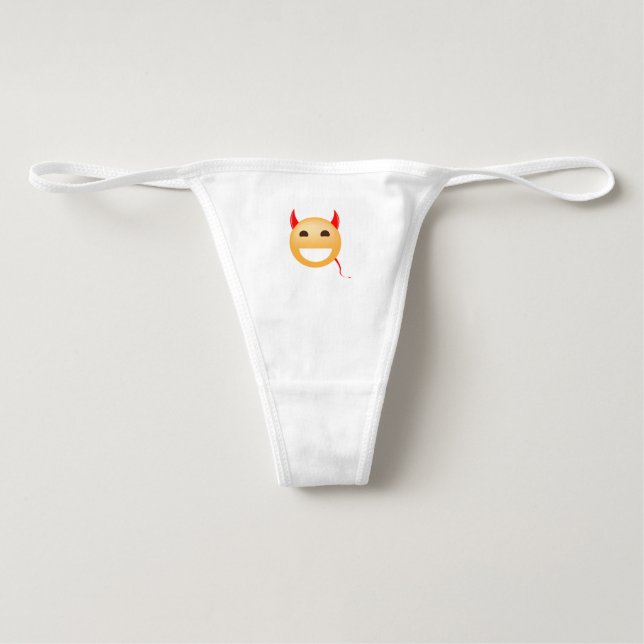 Devil Emoji Thong Underwear (Front)