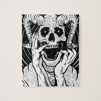 devil face jigsaw puzzle