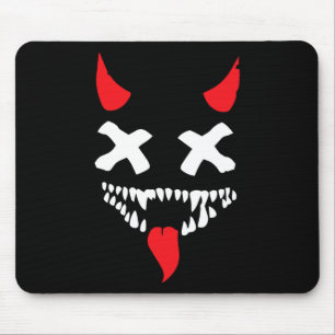 Devil Face Lazy Halloween Costume Scary Creepy Spo Mouse Mat