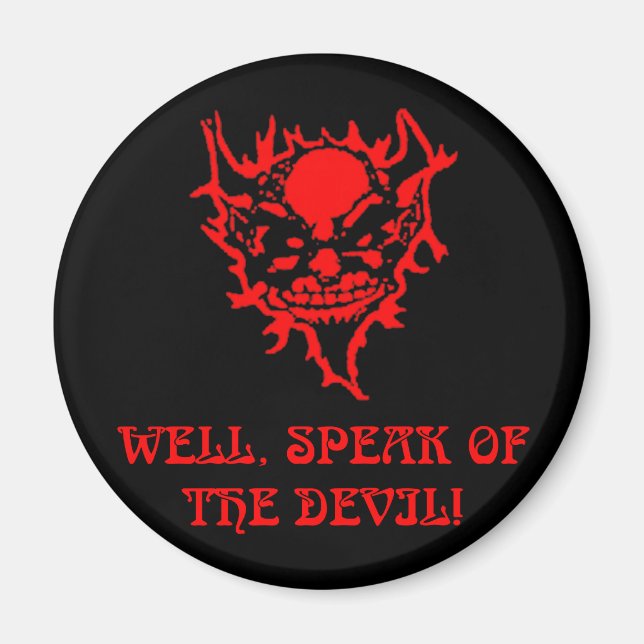 Devil Face Magnet (Front)