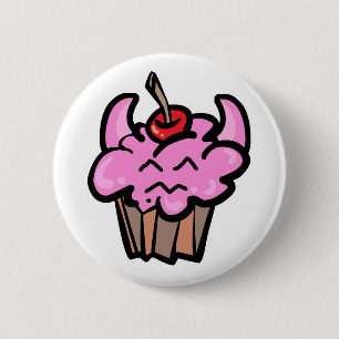 Devil Food Cupcake 6 Cm Round Badge