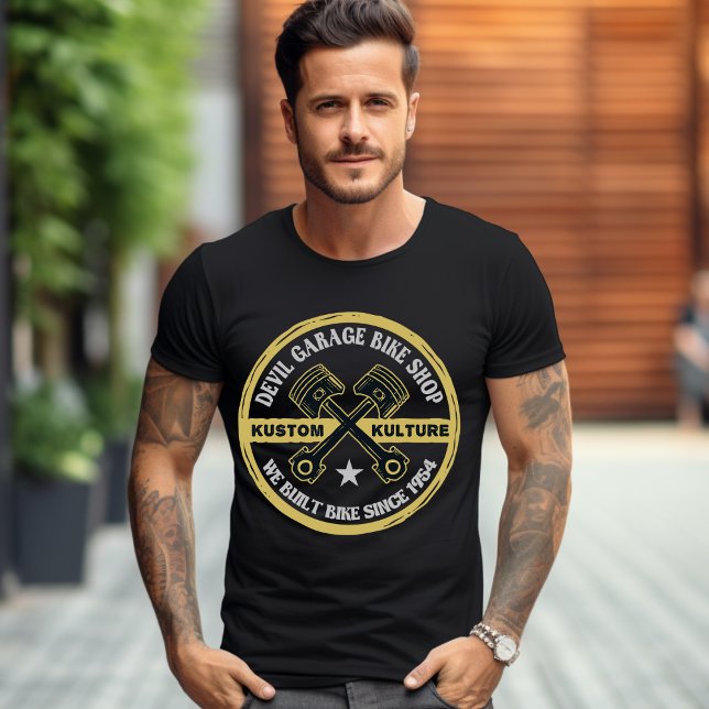 Devil Garage Bike Shop T-Shirt (Creator Uploaded)