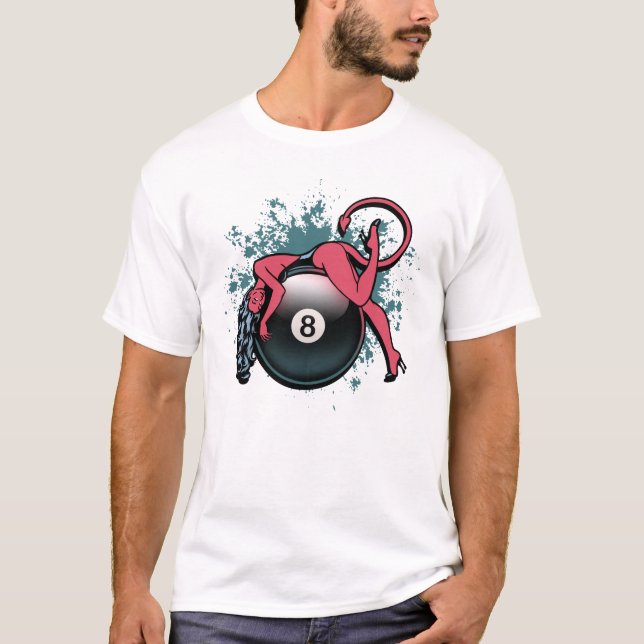 Devil Girl 8-Ball T-Shirt (Front)