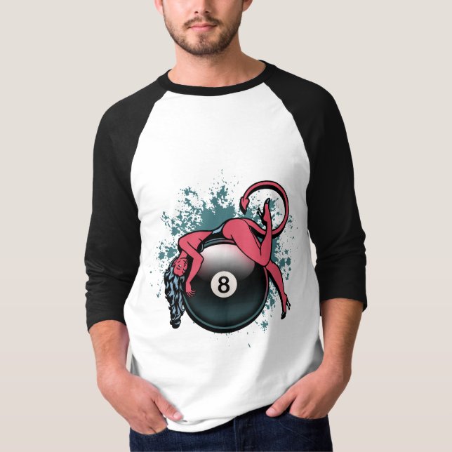 Devil Girl 8-Ball T-Shirt (Front)