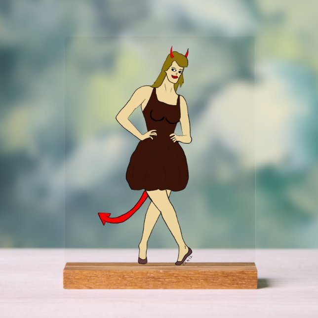 devil girl     acrylic sign (Neutral)