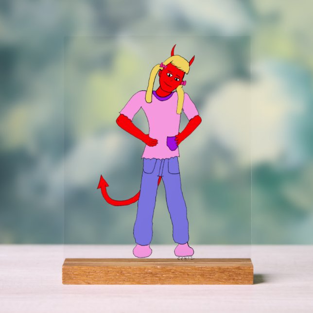 devil girl    acrylic sign (Neutral)