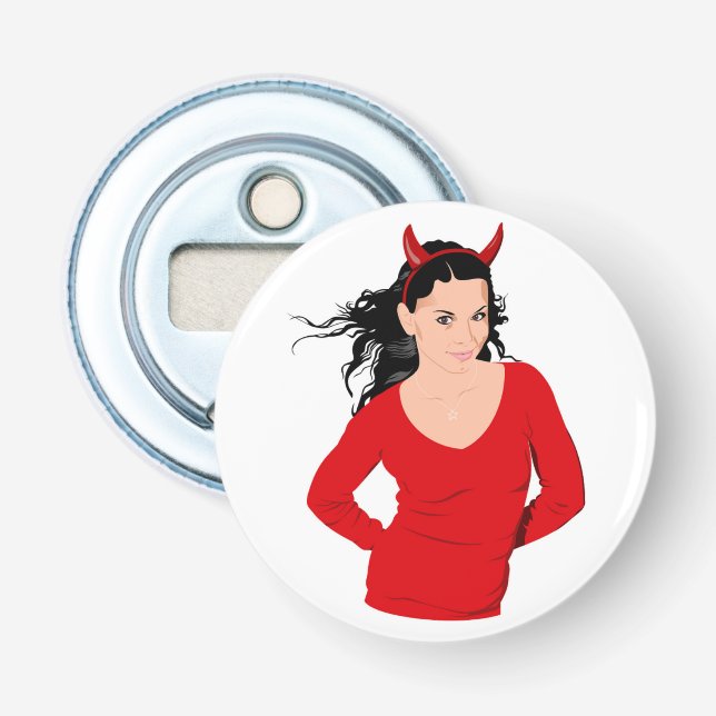 DEVIL GIRL BOTTLE OPENER (Front)