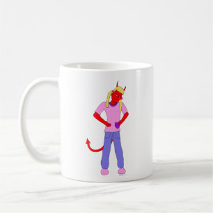 devil girl coffee mug
