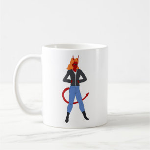 devil girl coffee mug