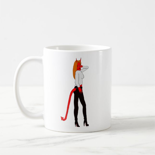 devil girl     coffee mug (Left)