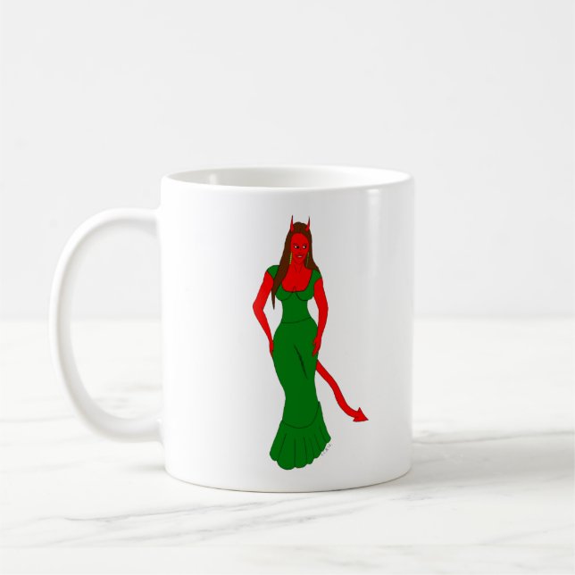 devil girl    coffee mug (Left)