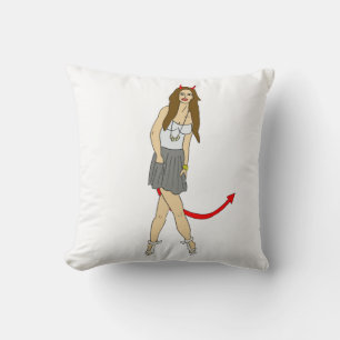 devil girl cushion