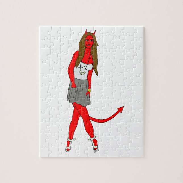 devil girl  jigsaw puzzle (Vertical)