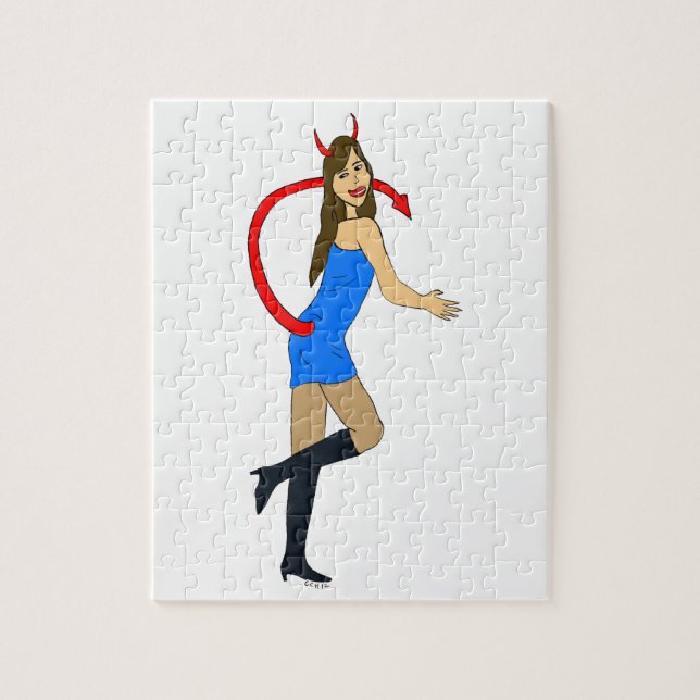 devil girl     jigsaw puzzle (Vertical)