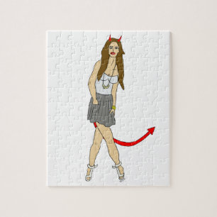 devil girl jigsaw puzzle